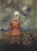 Frida Kahlo Girl with Death Mask oil painting picture wholesale